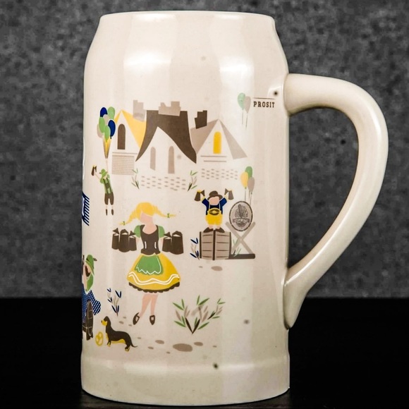 Vintage Steam Whistle Large 1L Stoneware Stein Tankard - Picture 2 of 2